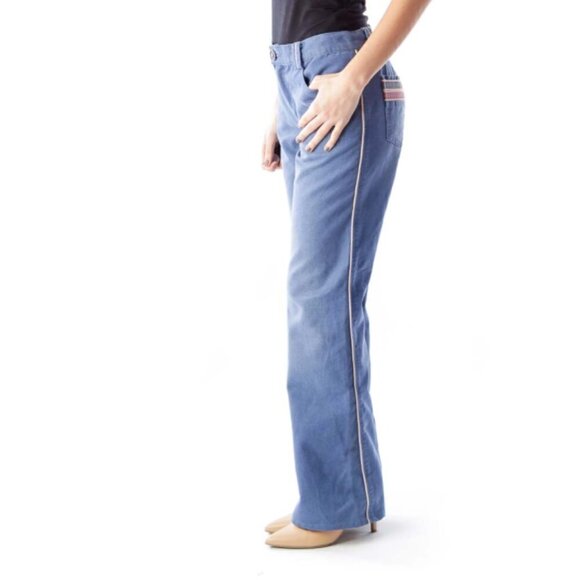 MARC JACOBS Blue High Waist Wide Leg Jeans - Picture 3 of 3